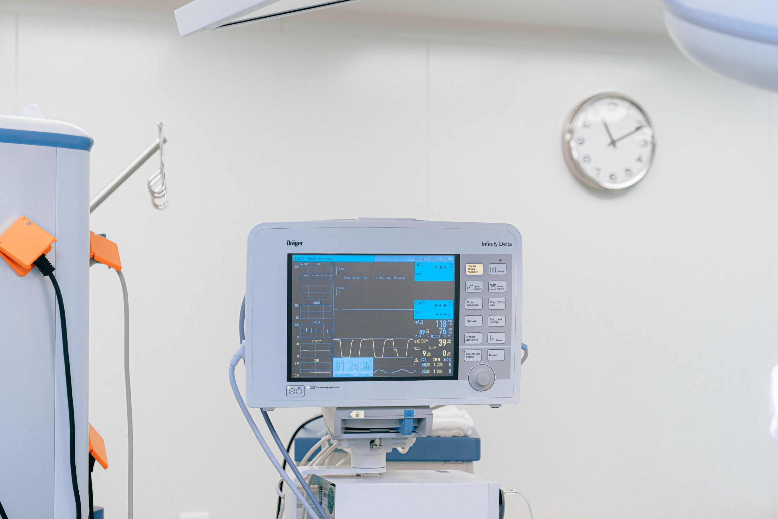 equipment in hospital room